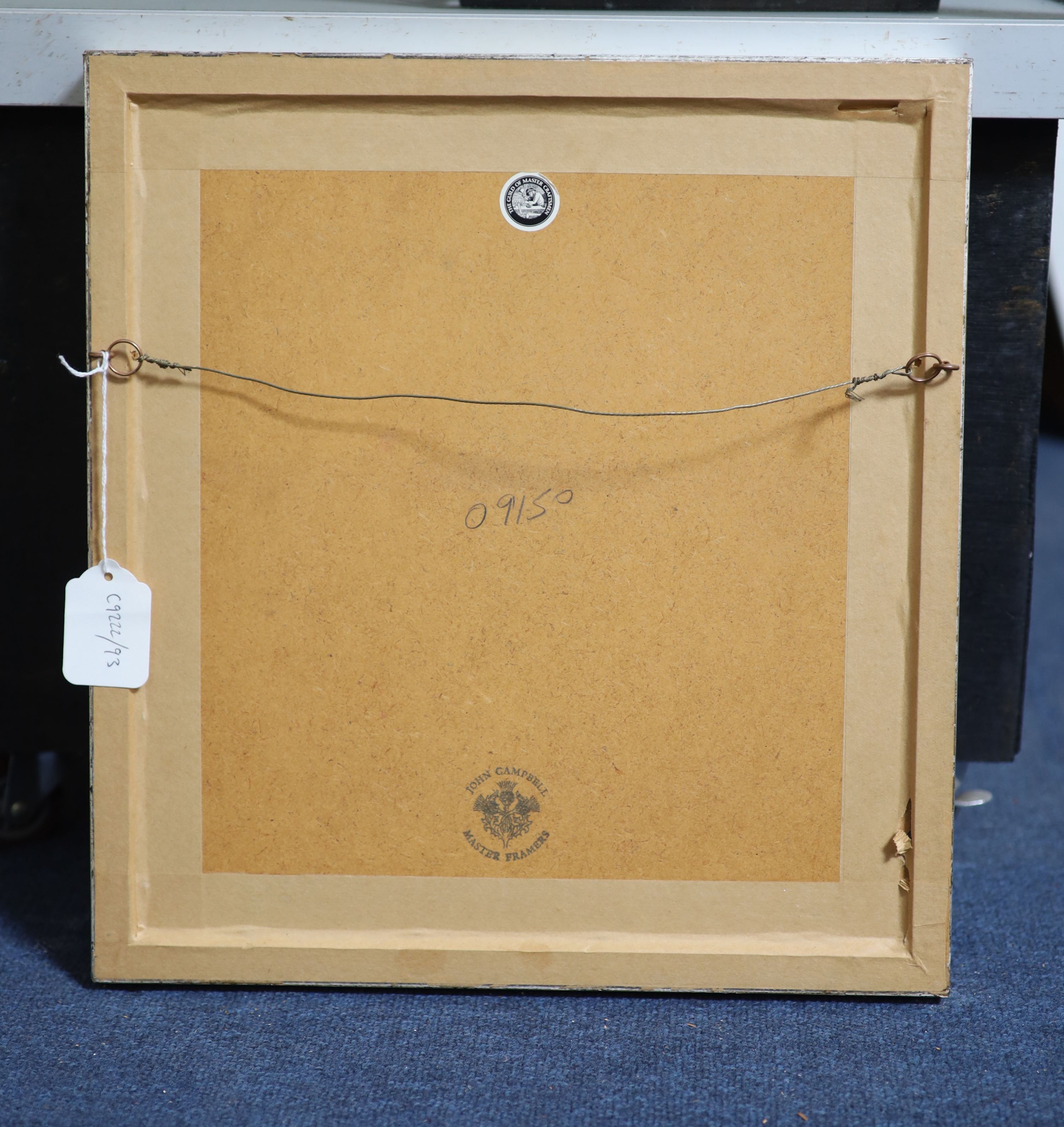 Igor Stravinsky, a signed card with hand-written musical bar, 12.5 x 16 cm.